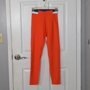 NWT WILO The Label Contra Leggings in Orange and Blue Colorblock Sizes XS & S